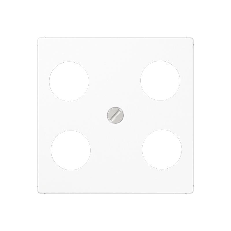 Jung - Enjoliveur pour prise TV-FM-SAT Hirschmann / A 500 Blanc