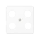 Jung - Enjoliveur pour prise TV-FM-SAT Hirschmann / A 500 Blanc