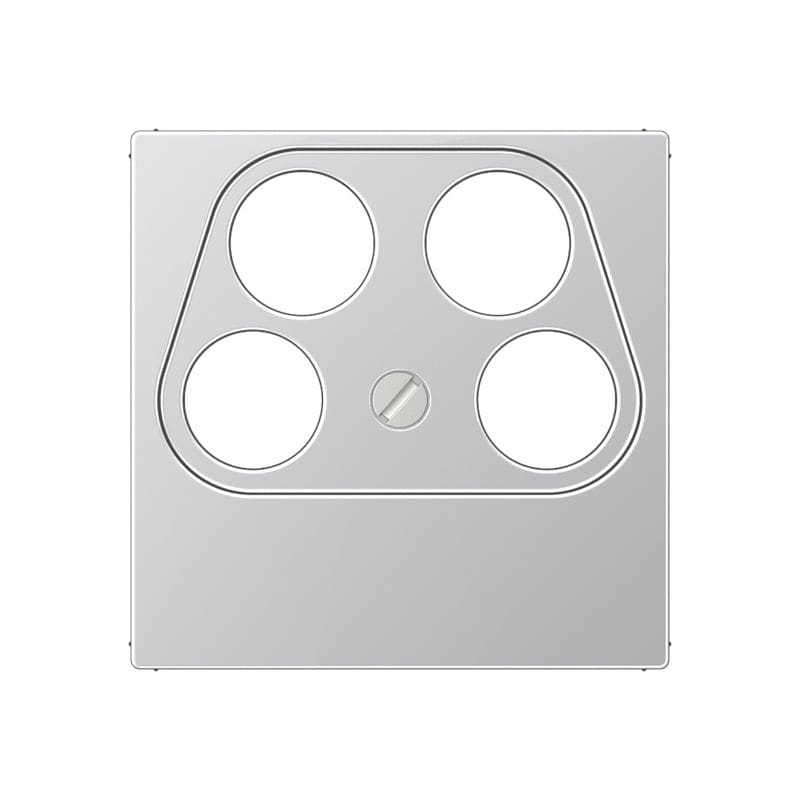 Jung - Enjoliveur pour prise TV-FM-SAT Ankaro / A 500 Aluminium