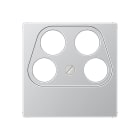 Jung - Enjoliveur pour prise TV-FM-SAT Ankaro / A 500 Aluminium