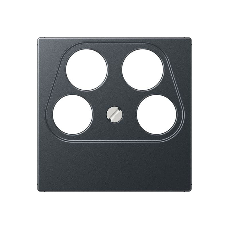 Jung - Enjoliveur pour prise TV-FM-SAT Ankaro / A 500 Anthracite