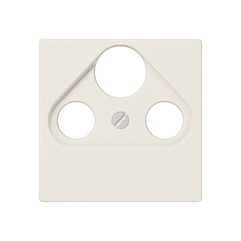 Jung - Enjoliveur pour prise TV-FM-SAT / série A 500 Ivoire