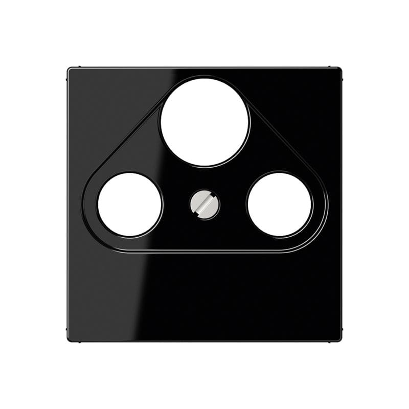 Jung - Enjoliveur pour prise TV-FM-SAT / série A 500 Noir