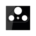 Jung - Enjoliveur pour prise TV-FM-SAT / série A 500 Noir