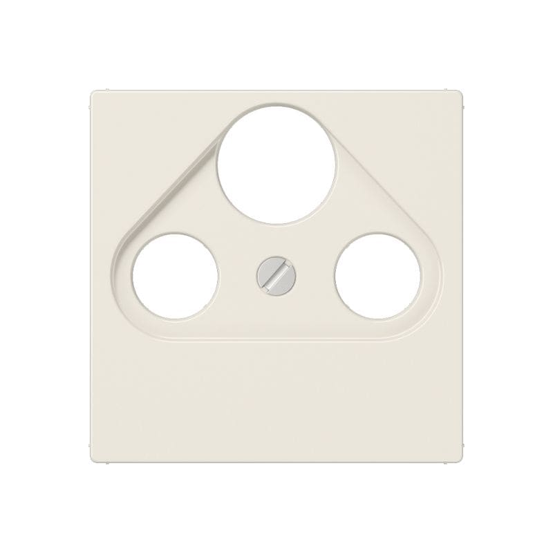 Jung - Enjoliveur pour prise TV-FM-SAT / série A 500 Ivoire