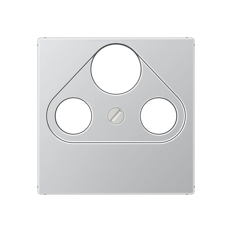 Jung - Enjoliveur pour prise TV-FM-SAT / série A 500 Aluminium