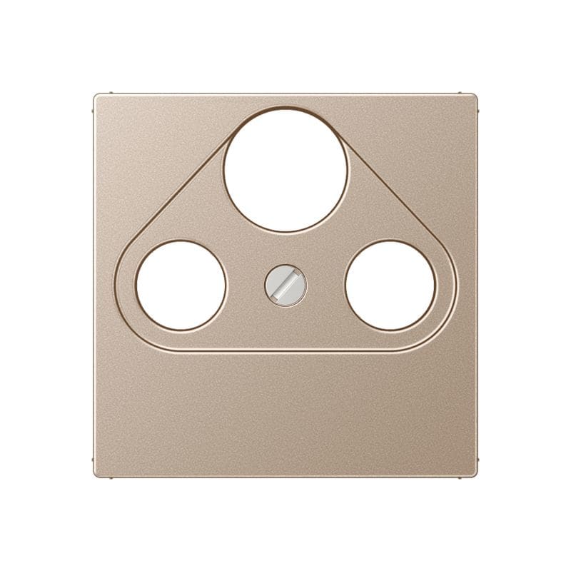 Jung - Enjoliveur pour prise TV-FM-SAT / série A 500 Champagne