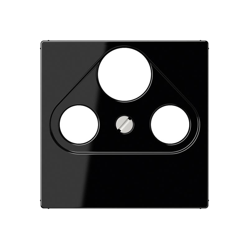 Jung - Enjoliveur pour prise TV-FM-SAT / série A 500 Noir