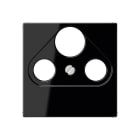 Jung - Enjoliveur pour prise TV-FM-SAT / série A 500 Noir