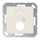 Jung - Enjoliveur pour 2 mini fiches / série A 500 Ivoire