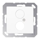 Jung - Enjoliveur pour 1 mini fiche / série A 500 Blanc