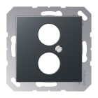 Jung - Enjoliveur pour 2 mini fiches / série A 500 Anthracite