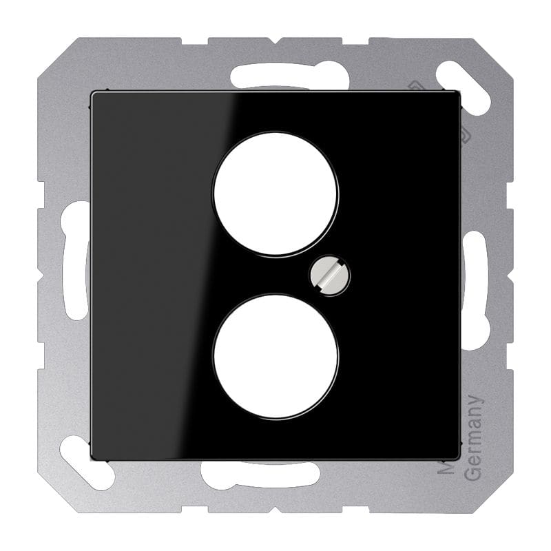 Jung - Enjoliveur pour 2 mini fiches / série A 500 Noir