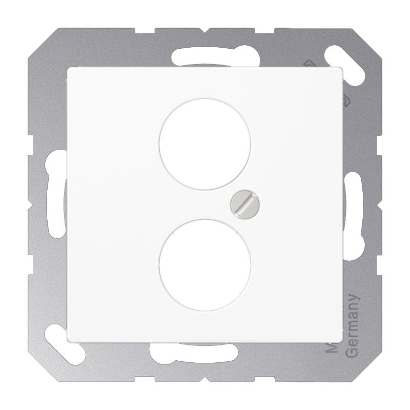 Jung - Enjoliveur pour 2 mini fiches / série A 500 Blanc