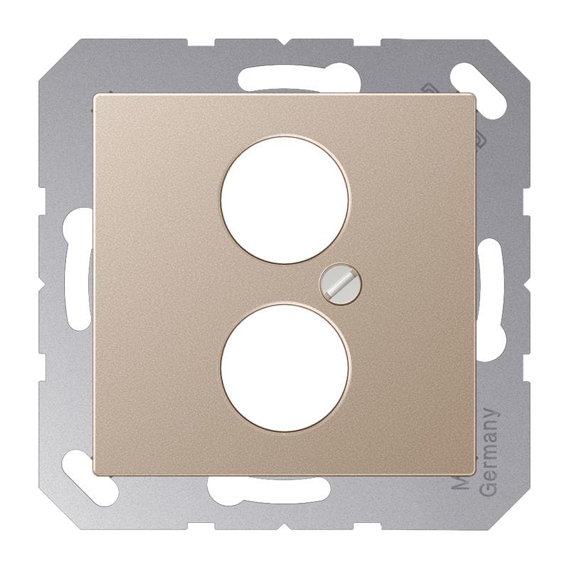 Jung - Enjoliveur pour 2 mini fiches / série A 500 Champagne