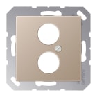 Jung - Enjoliveur pour 2 mini fiches / série A 500 Champagne