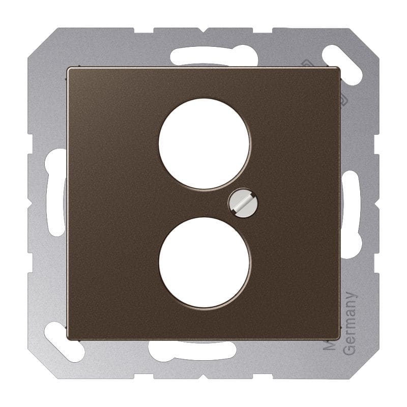 Jung - Enjoliveur pour 2 mini fiches / série A 500 Moka