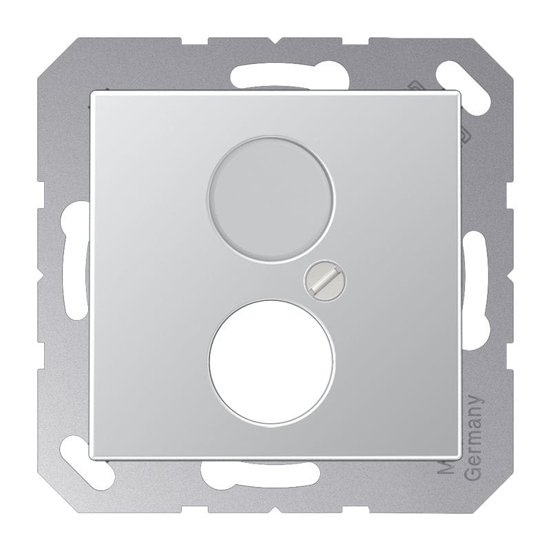 Jung - Enjoliveur pour 2 mini fiches / série A 500 Aluminium