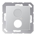 Jung - Enjoliveur pour 2 mini fiches / série A 500 Aluminium