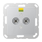 Jung - Mécanisme prise équipotentielle / série A 500 Aluminium