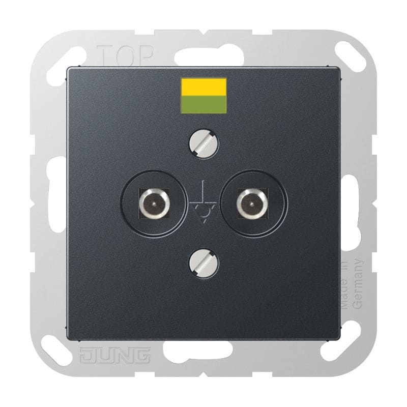 Jung - Mécanisme prise équipotentielle / série A 500 Anthracite