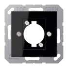 Jung - Enjoliveur pour fiche XLR / A 500 Noir