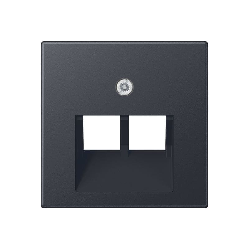 Jung - Enjoliveur pour double prise IAE/UAE / A 500 Anthracite