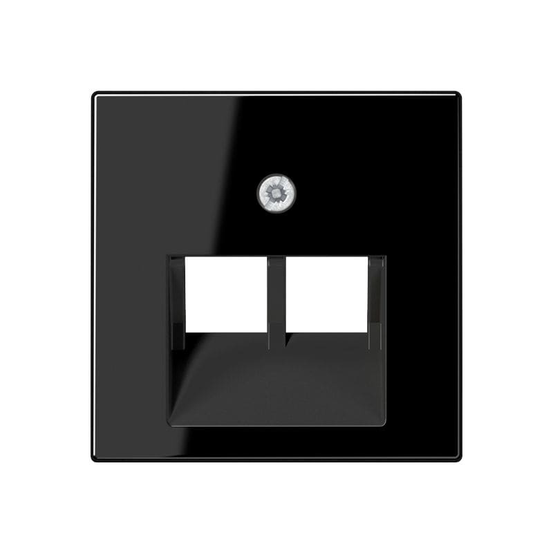 Jung - Enjoliveur pour double prise IAE/UAE / A 500 Noir