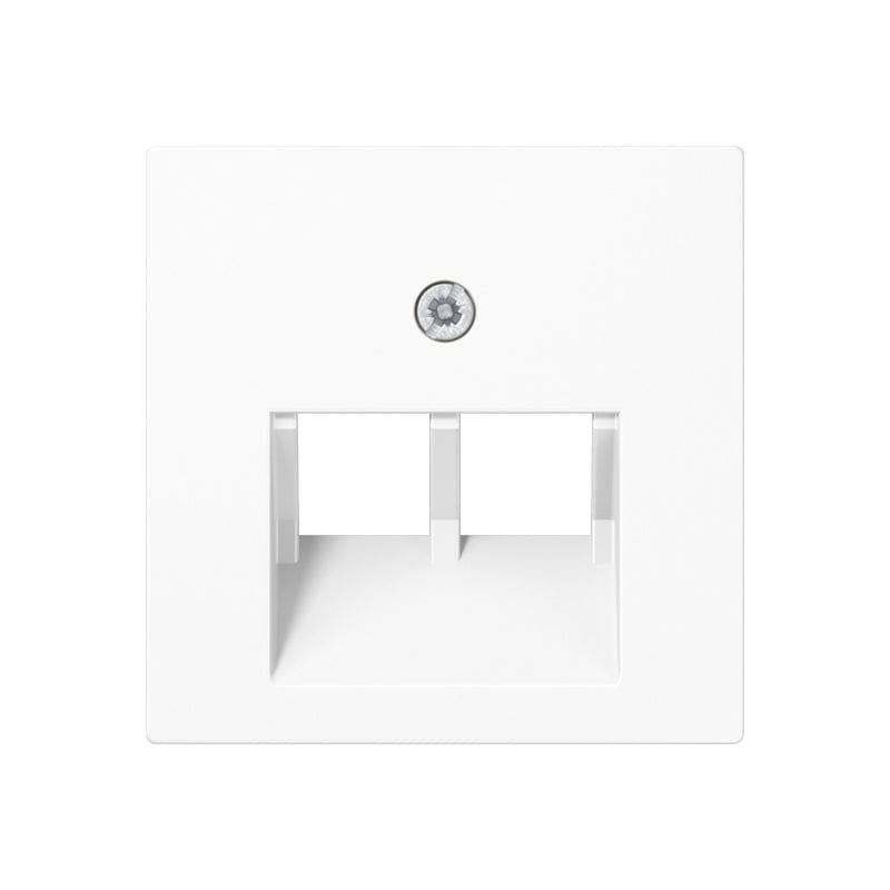 Jung - Enjoliveur pour double prise IAE/UAE / A 500 Blanc