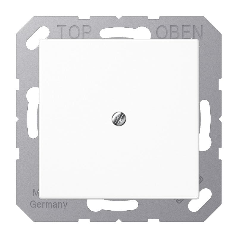 Jung - Sortie de câble avec serre câble / Série A 500 Blanc