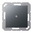 Jung - Sortie de câble avec serre câble / Série A 500 Anthracite