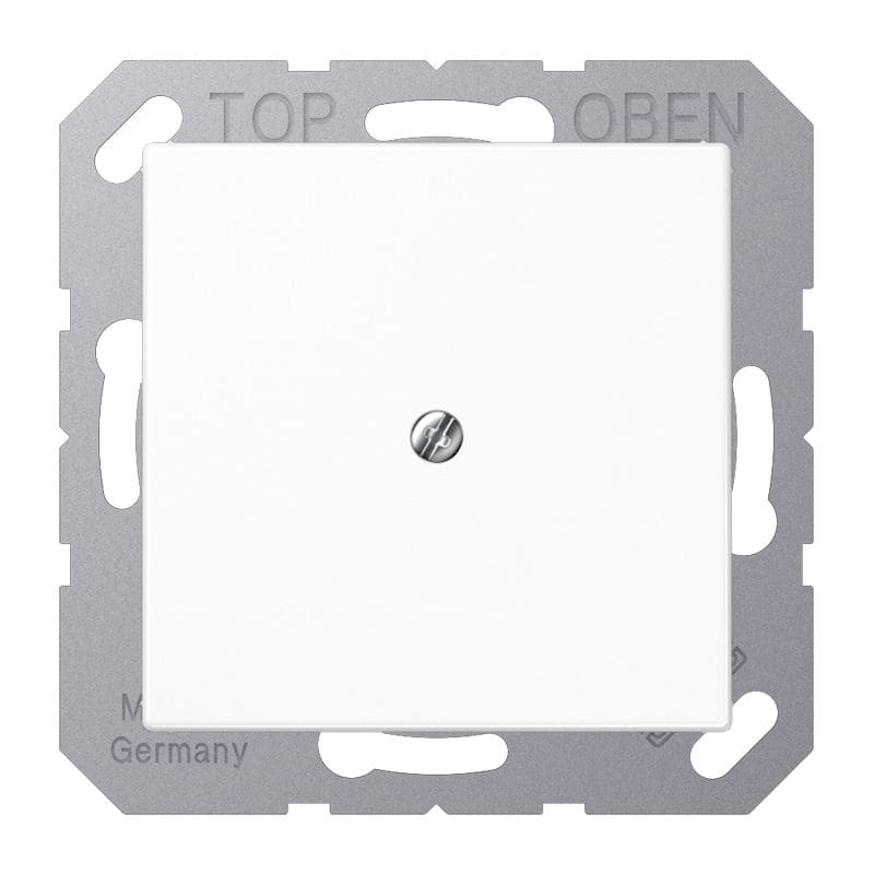 Jung - Sortie de câble avec serre câble / Série A 500 Blanc