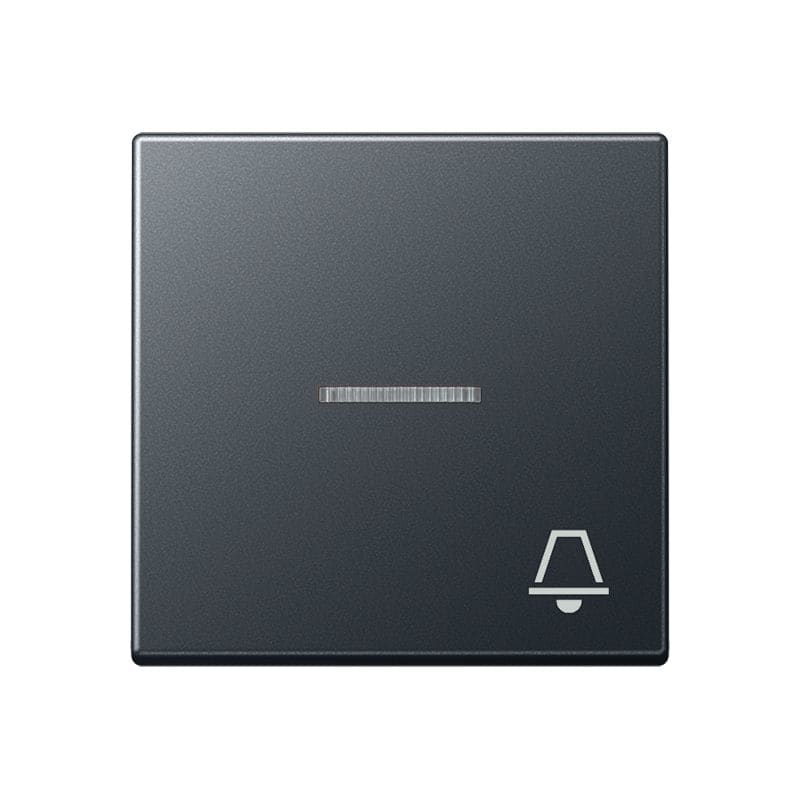 Jung - Enjoliveur avec symbole "sonnerie" à voyant / Série A 500 Anthracite