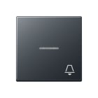 Jung - Enjoliveur avec symbole "sonnerie" à voyant / Série A 500 Anthracite