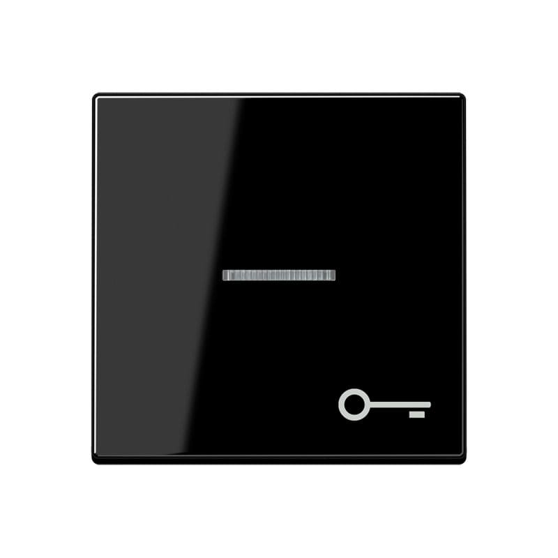 Jung - Enjoliveur avec symbole "gâche" à voyant / Série A 500 Noir