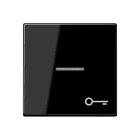 Jung - Enjoliveur avec symbole "gâche" à voyant / Série A 500 Noir