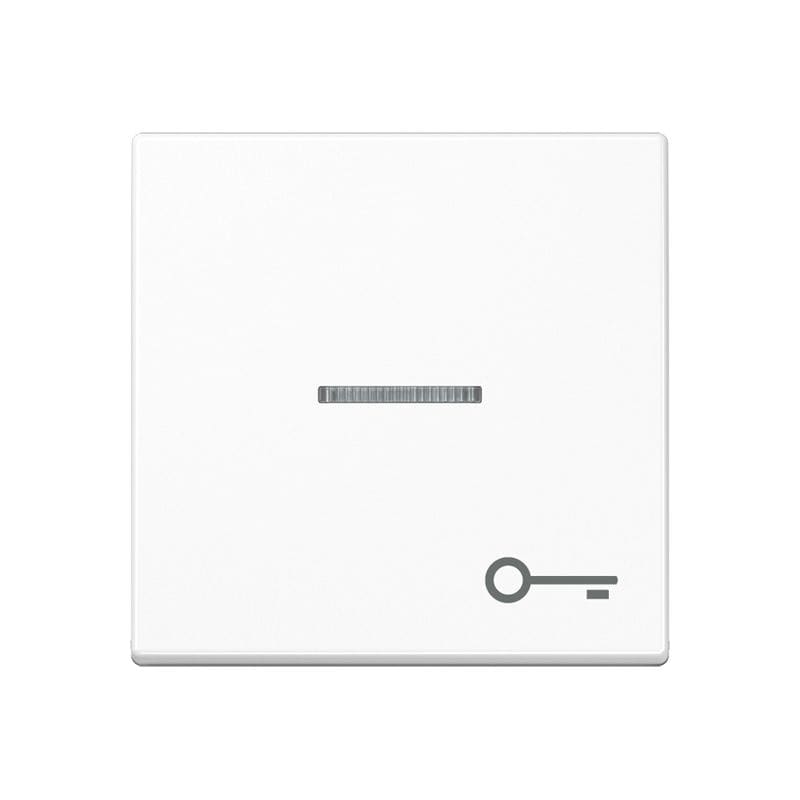 Jung - Enjoliveur avec symbole "gâche" à voyant / Série A 500 Blanc