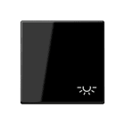 Jung - Enjoliveur avec symbole "lumière" / Série A 500 Noir