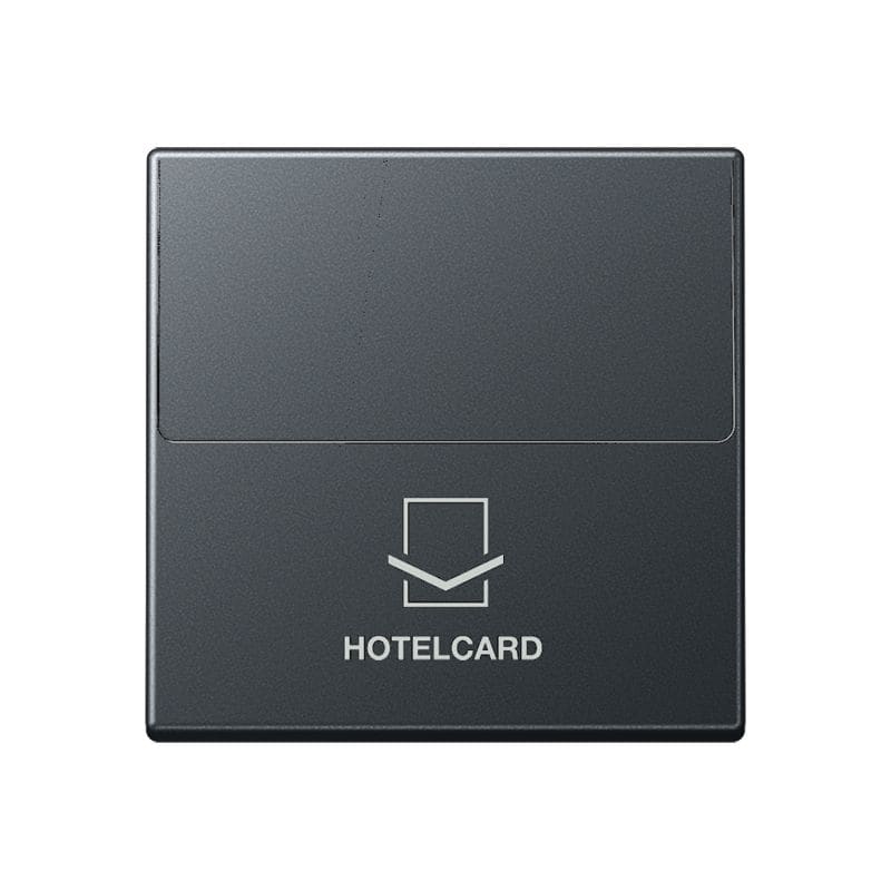 Jung - Enjoliveur Interrupteur Hotelcard / Série A 500 Anthracite