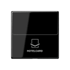 Jung - Enjoliveur Interrupteur Hotelcard / Série A 500 Noir