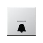 Jung - Enjoliveur avec symbole "gâche" en relief+voyant / Série A 500 Aluminium