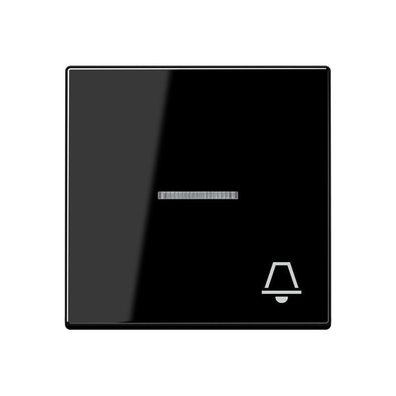 Jung - Enjoliveur avec symbole "sonnerie" à voyant / Série A 500 Noir