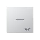 Jung - Enjoliveur avec symbole "lumière" à voyant / Série A 500 Aluminium