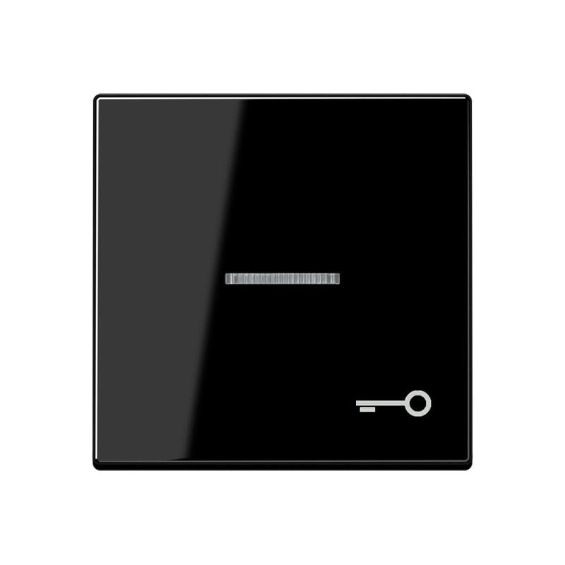 Jung - Enjoliveur avec symbole "gâche" à voyant / Série A 500 Noir