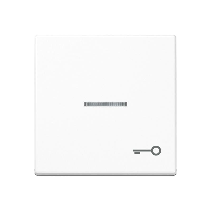 Jung - Enjoliveur avec symbole "gâche" à voyant / Série A 500 Blanc