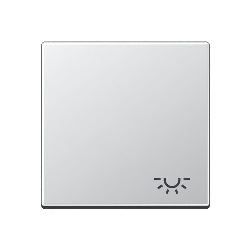 Jung - Enjoliveur avec symbole "lumière" / Série A 500 Aluminium