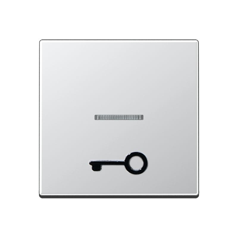 Jung - Enjoliveur avec symb "gâche" en relief+voyant / Série A 500 Aluminium