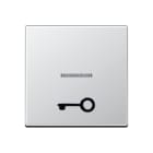 Jung - Enjoliveur avec symb "gâche" en relief+voyant / Série A 500 Aluminium