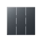 Jung - Enjoliveur pour IN+BP 3 voies / Série A 500 Anthracite