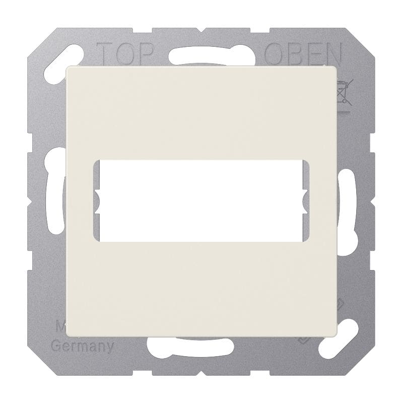 Jung - Enjoliveur pour connecteur trapèze 9 - 15 / Série A 500 Ivoire